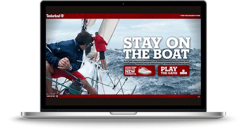 Timberland Web App Development Screenshot 01